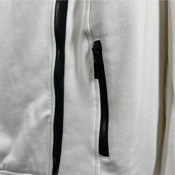 Lane Bryant Jacket 20 White Black Bomber Zipper - Picture 4 of 9